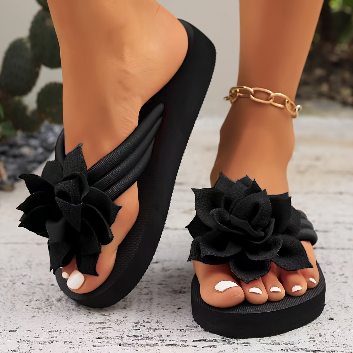 Blossom Petal Flip-Flops