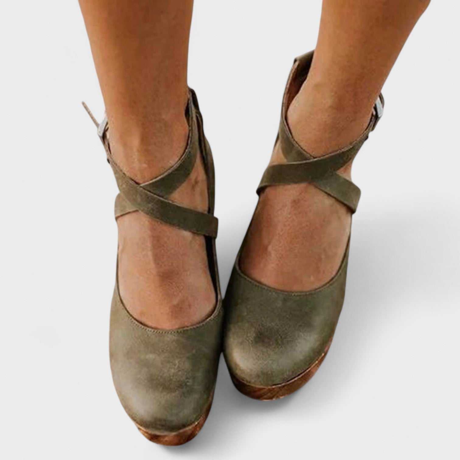ELARU – Classic Comfort Wedge Sandals
