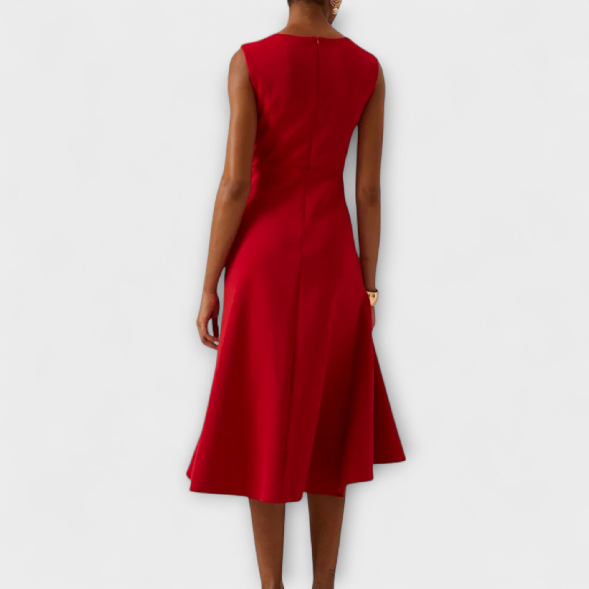MARISSA – Elegant Wrap-Style Sleeveless Dress