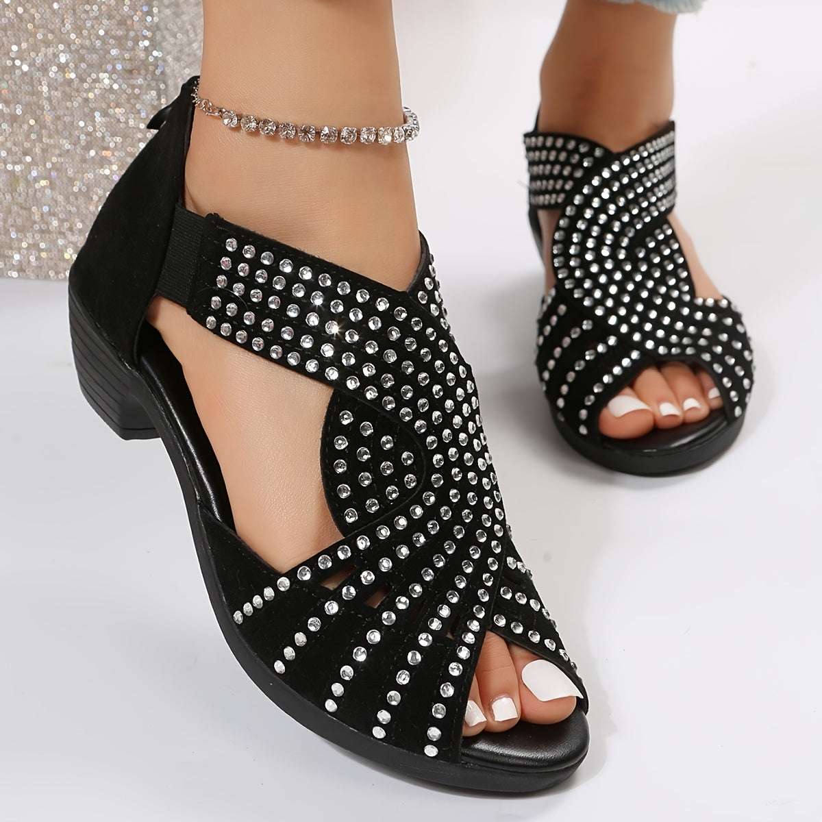 Zayla Sparkle Comfort Sandals