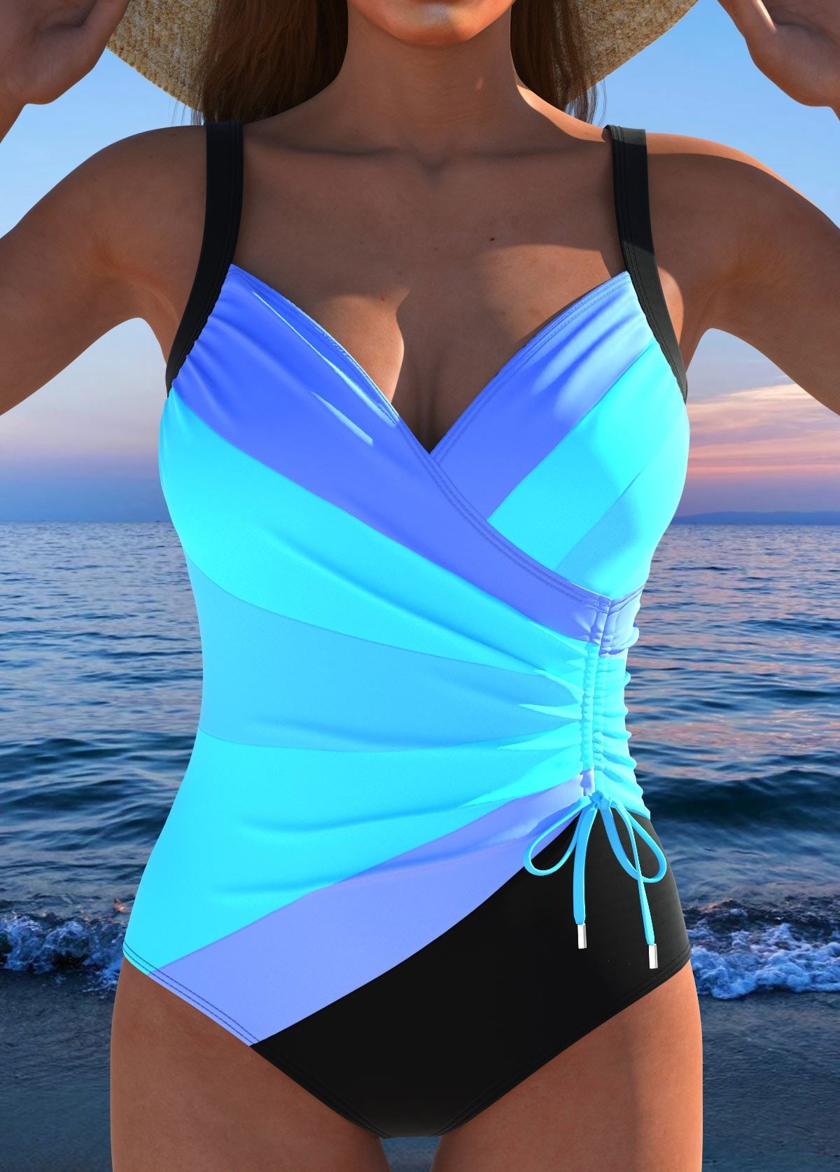 Luxurious Wrap Swimsuit with Colorful Print | Last Day 80% Off!