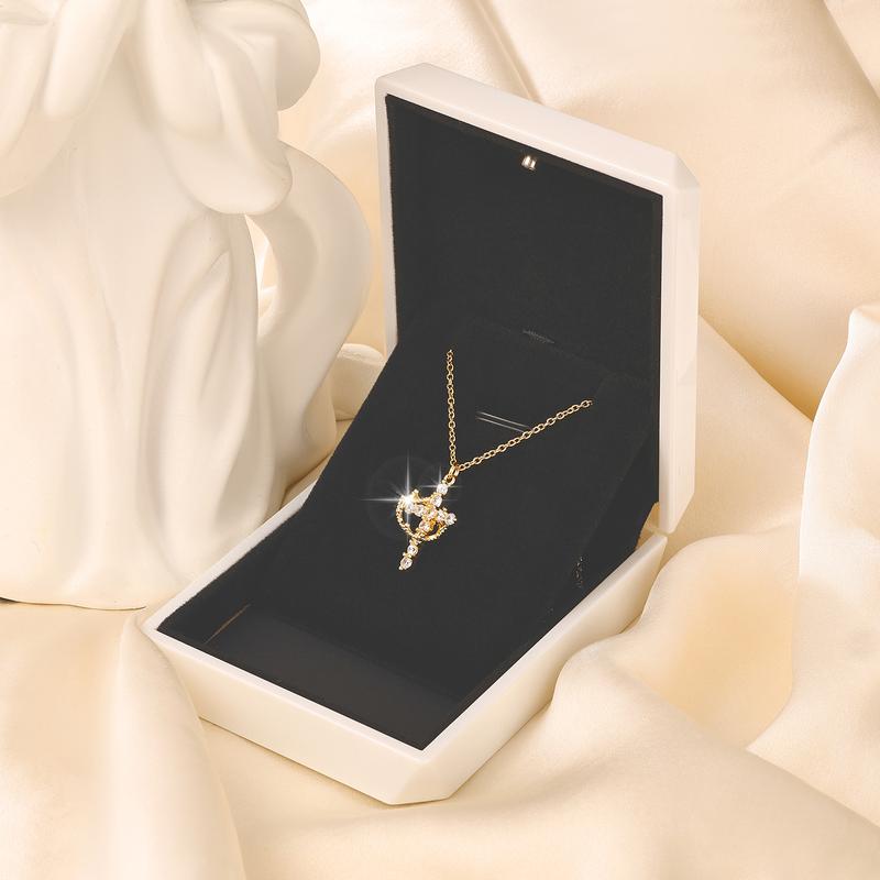 CLARISSE – Classic Cross & Crown Necklace