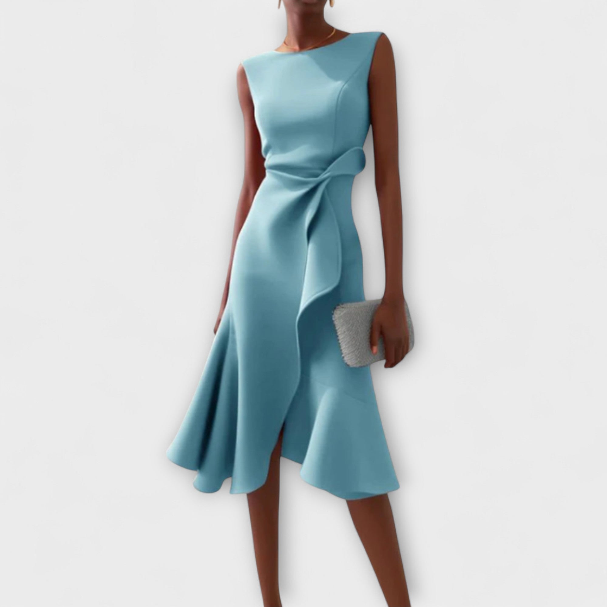 MARISSA – Elegant Wrap-Style Sleeveless Dress