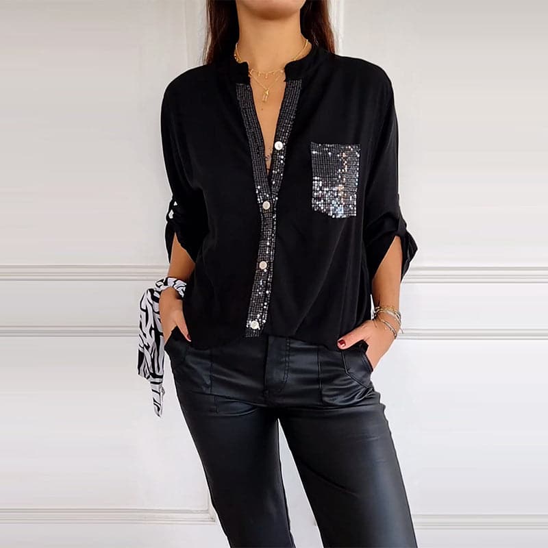 DANICA - Sequin Detailed Blouse