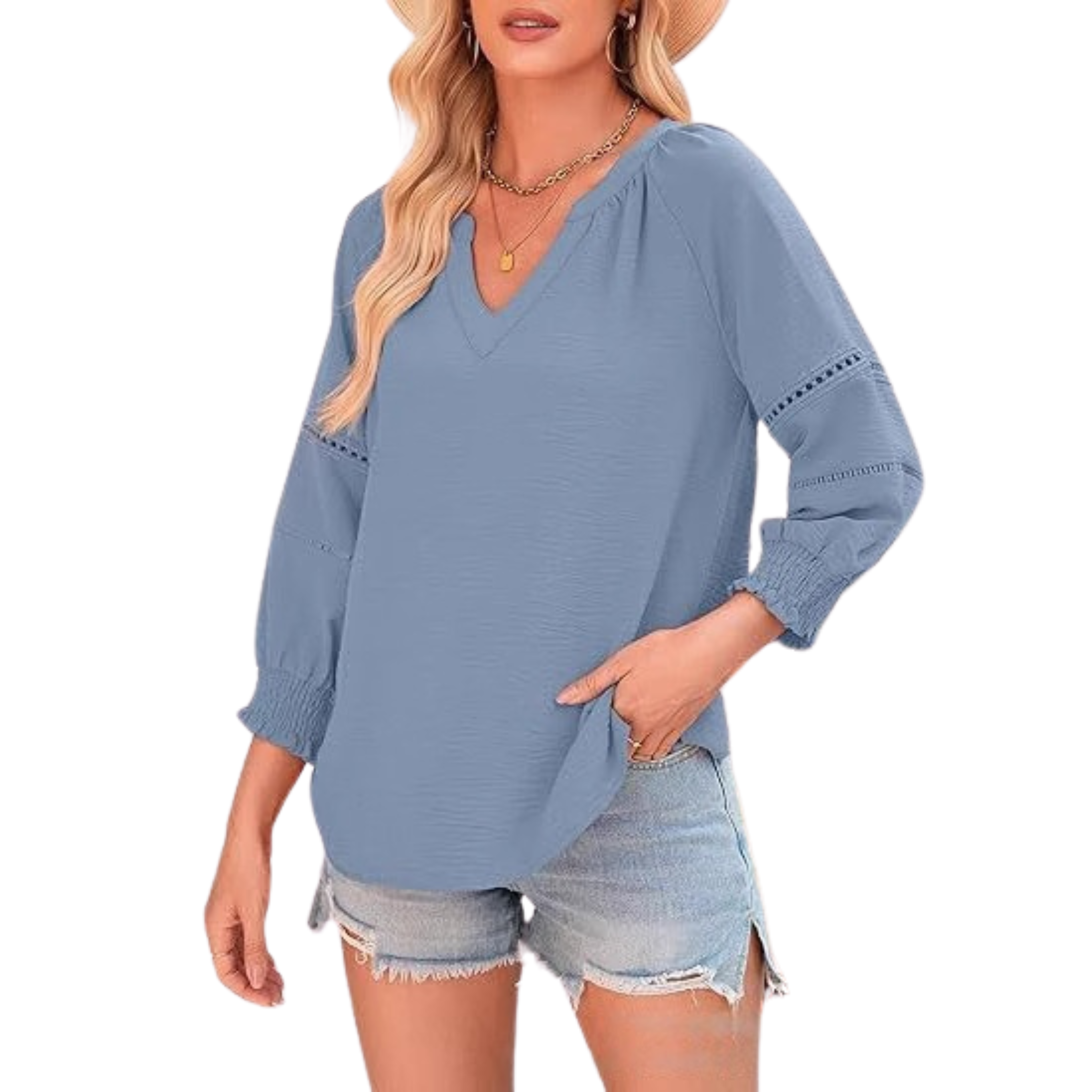GIANNA - Casual Elegant Lantern Sleeve Summer Blouse
