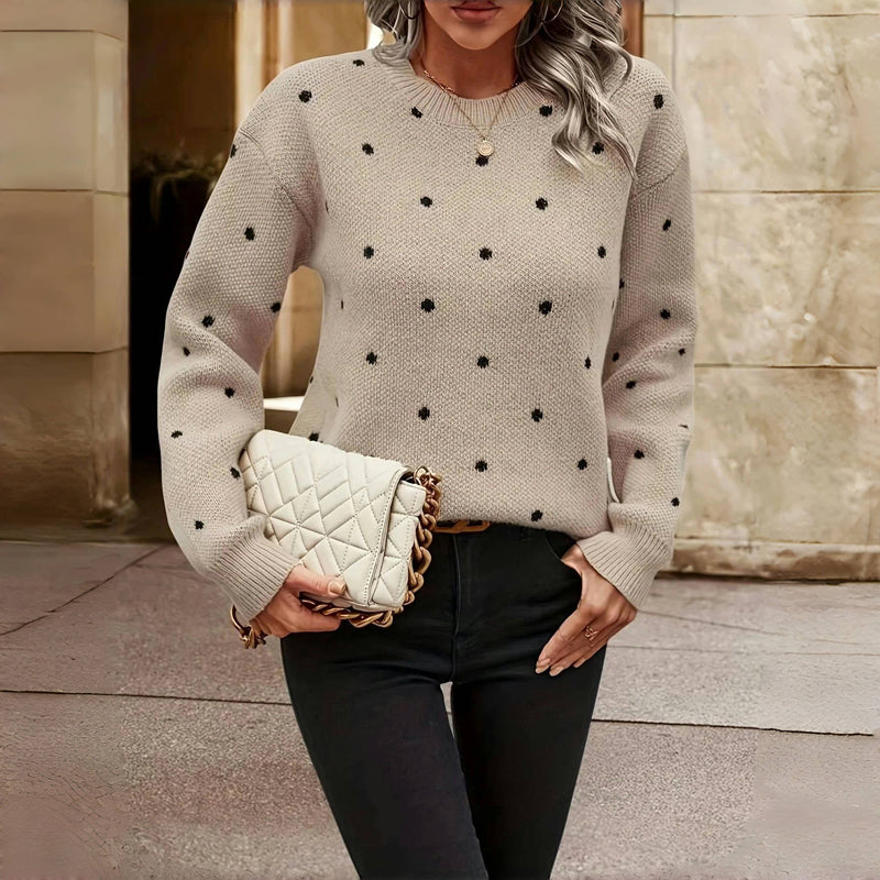MAEVE- Polka Dot Sweater