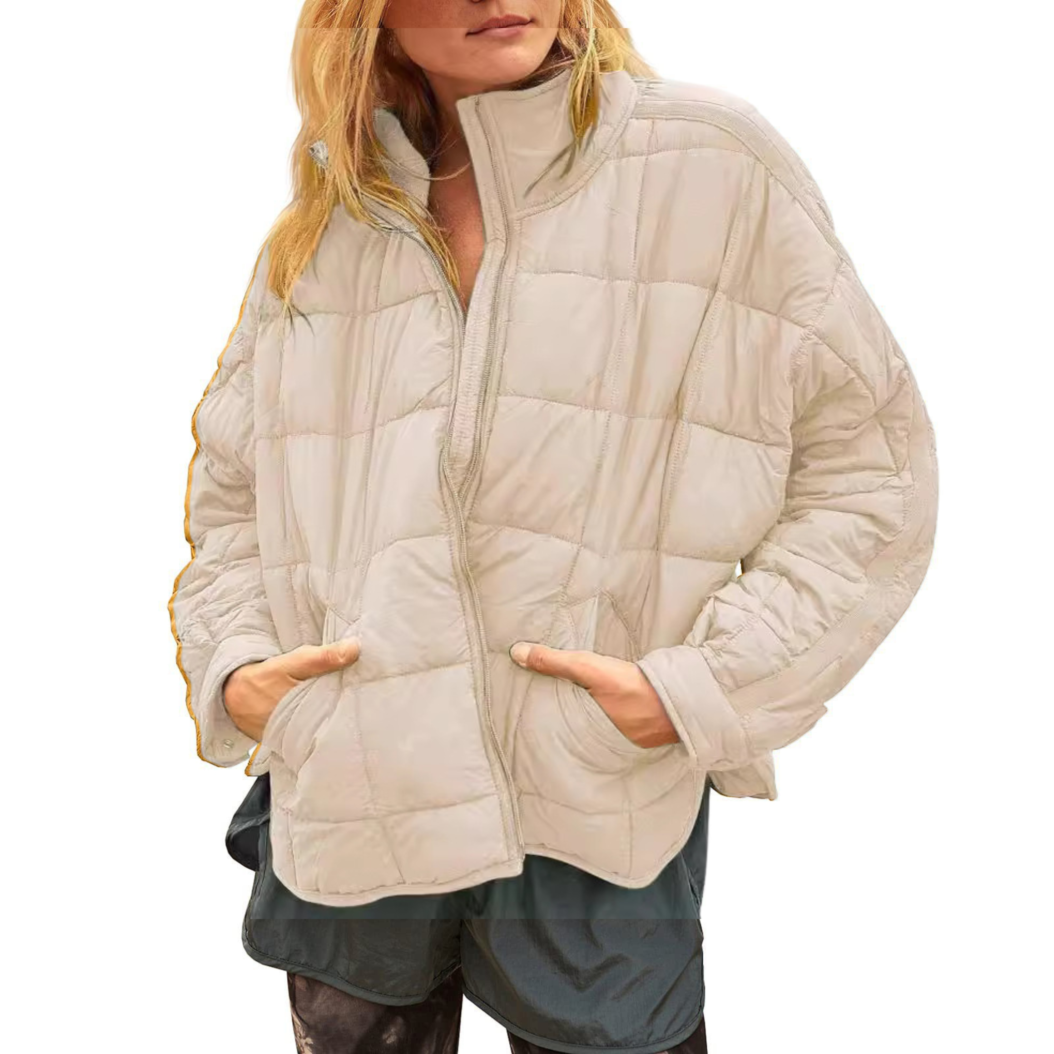APRIL – Lightweight Compact Zip Puffer Jacket
