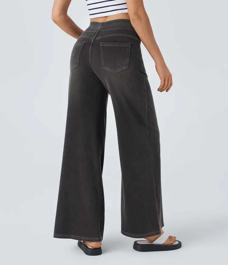 SOLÈNE - Relaxed Fit Wide-Leg Jeans