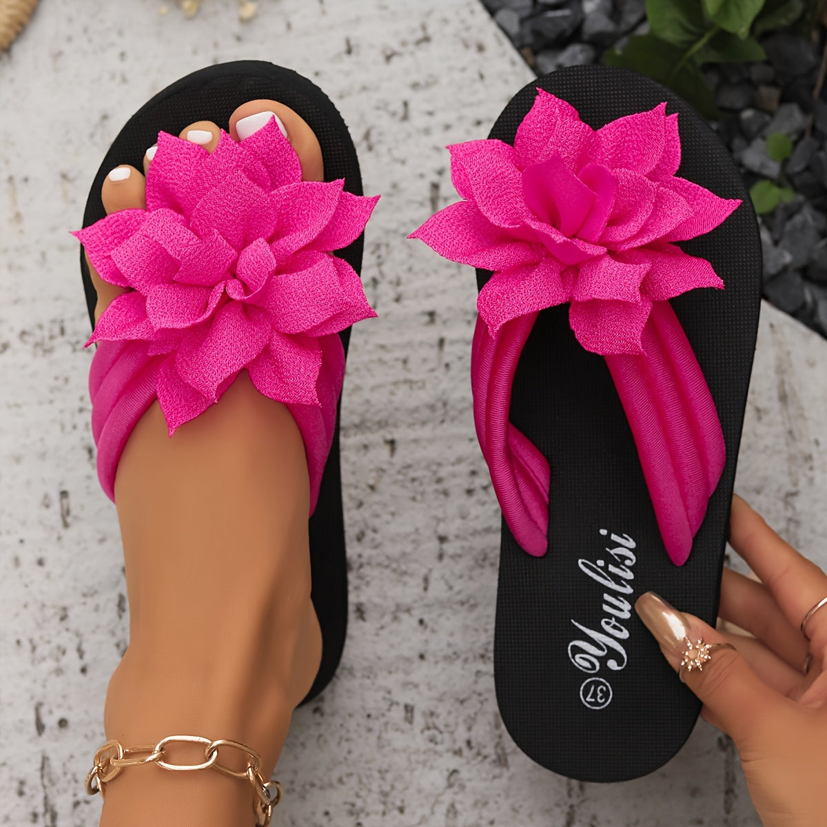 Blossom Petal Flip-Flops