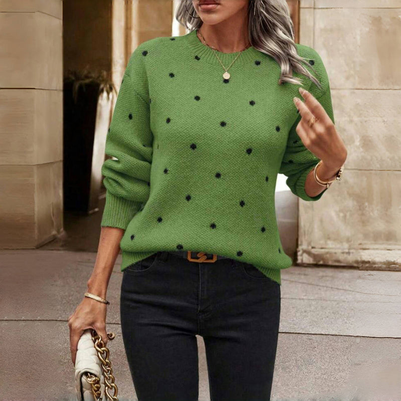 MAEVE- Polka Dot Sweater