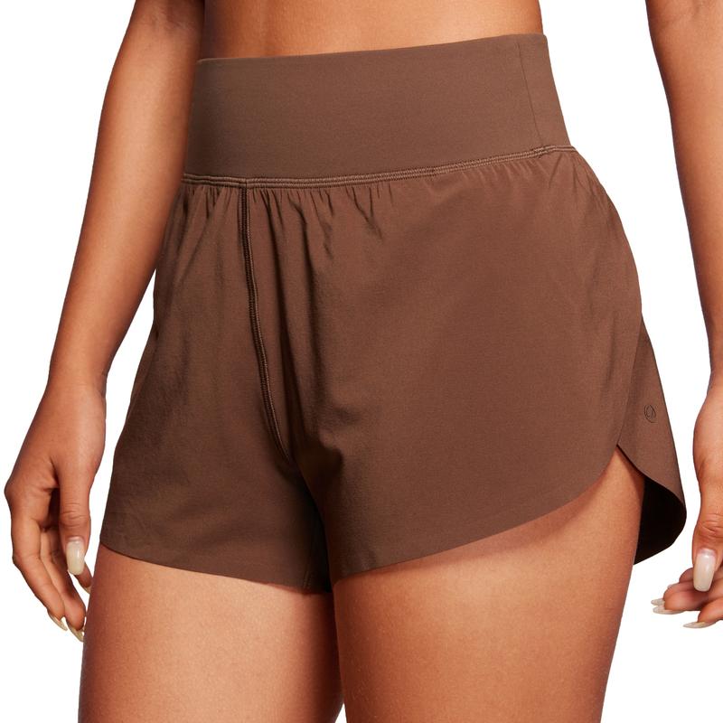 ALABI – Comfy High-Waist Split Hem Shorts