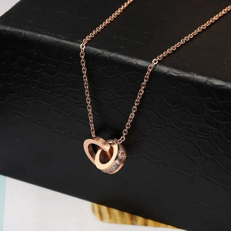 CYNTHIA – Roman Numeral Charm Necklace