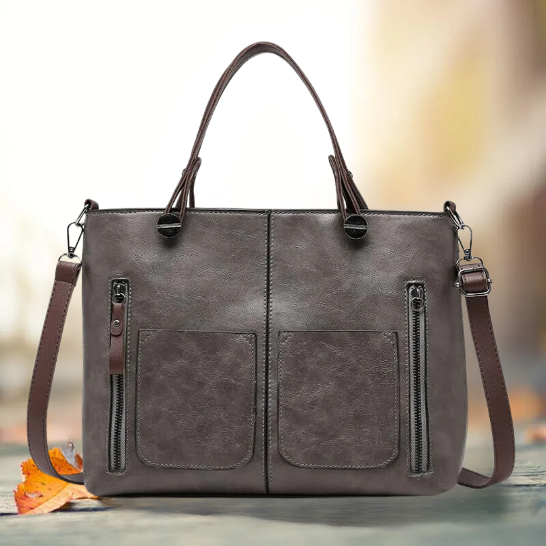 LIVIA - Classic Leather Handbag