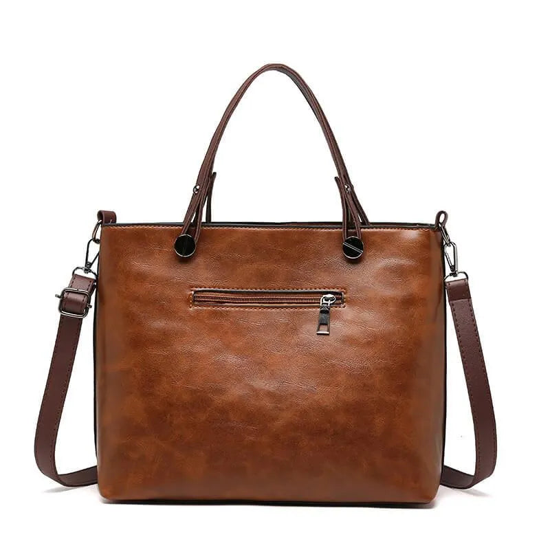 LIVIA - Classic Leather Handbag
