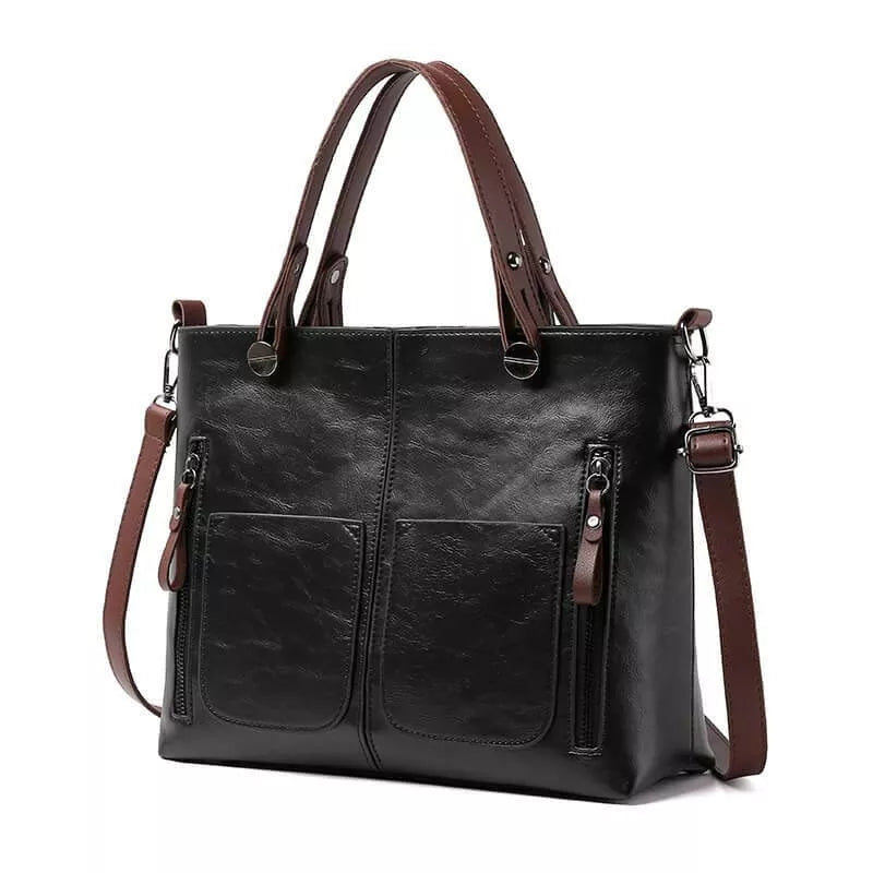LIVIA - Classic Leather Handbag