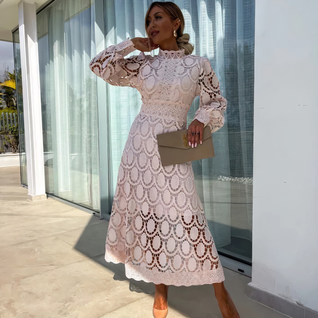NOA – Delicate Lace Midi Dress