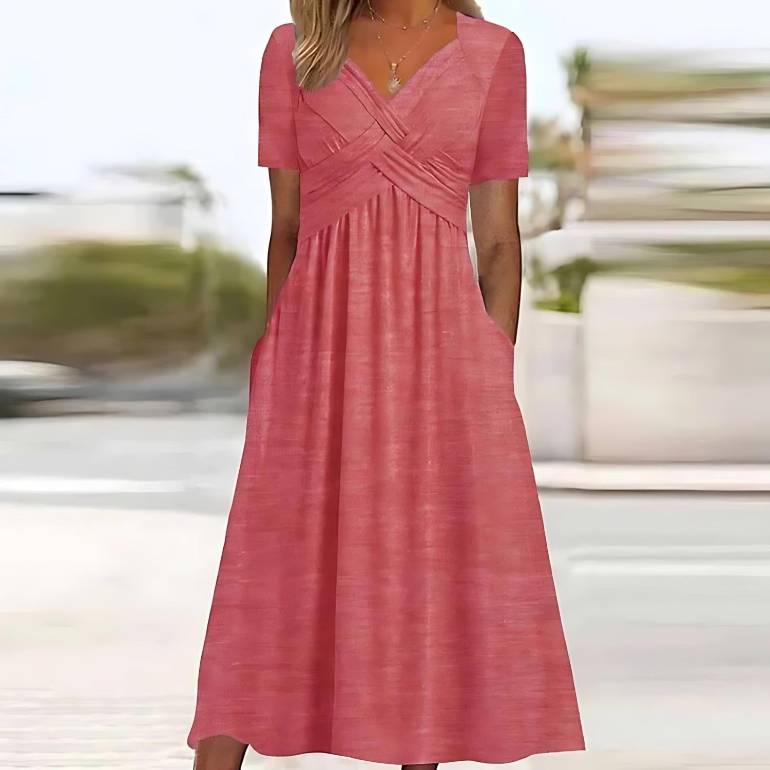 ANGELI - Elegant Midi Dress