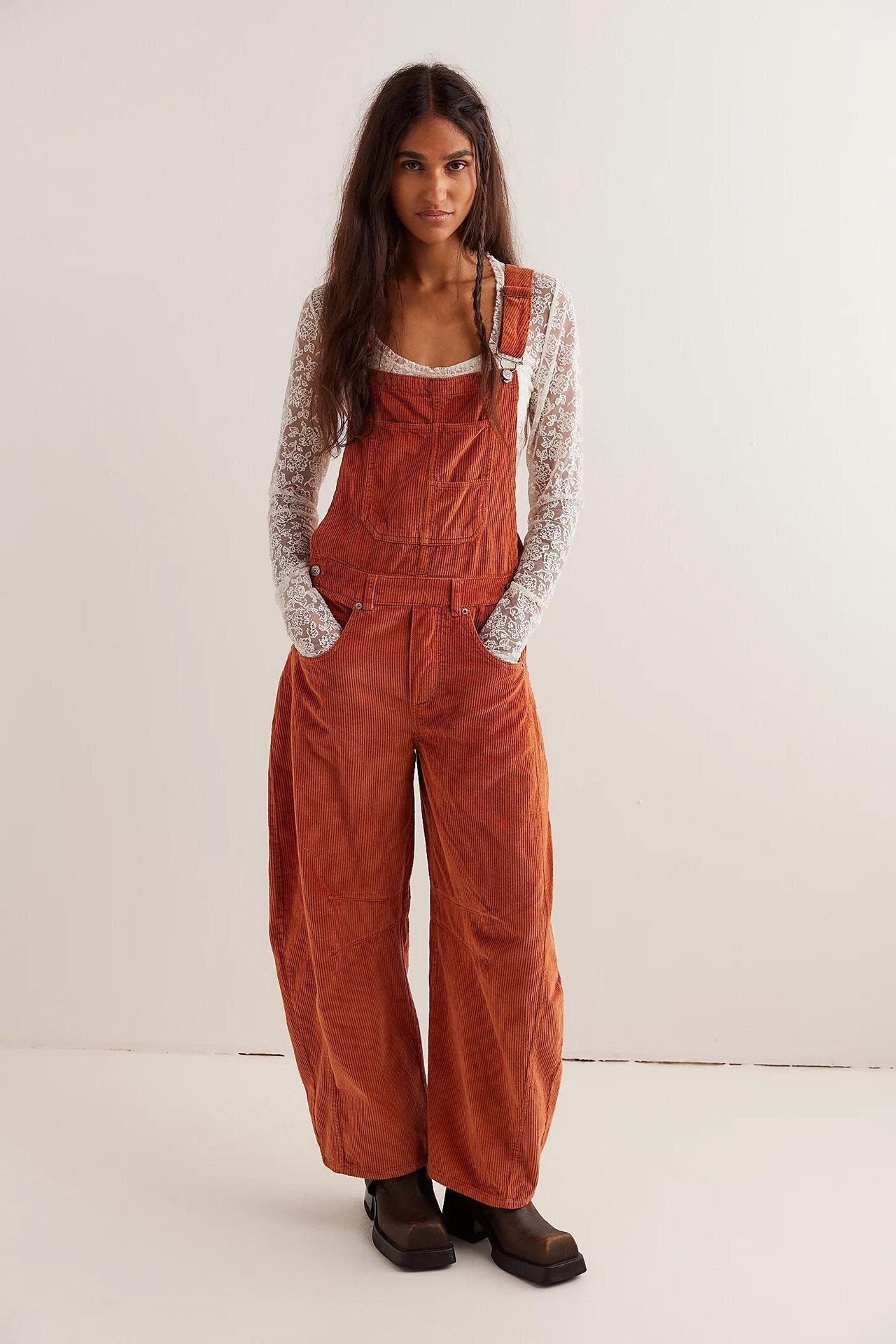 PANIZ - Vintage Overalls Wide-Leg Adjustable Jumpsuit