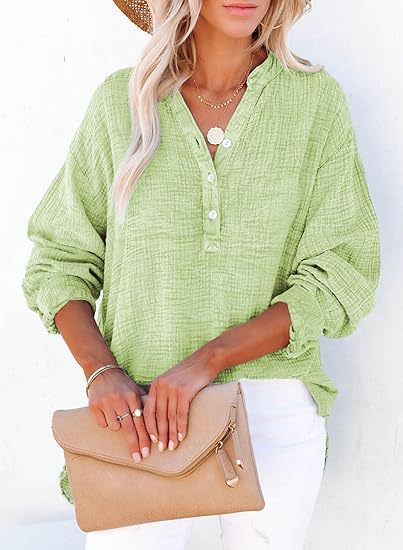AYLA – Casual V-Neck Blouse