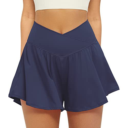 ECLAIRE – Simple Flowy High Waist Active Skort
