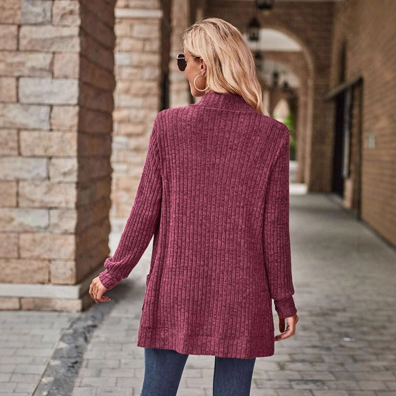 LUCILLE - Cozy Lightweight Long-Sleeve Open Front Cardigan