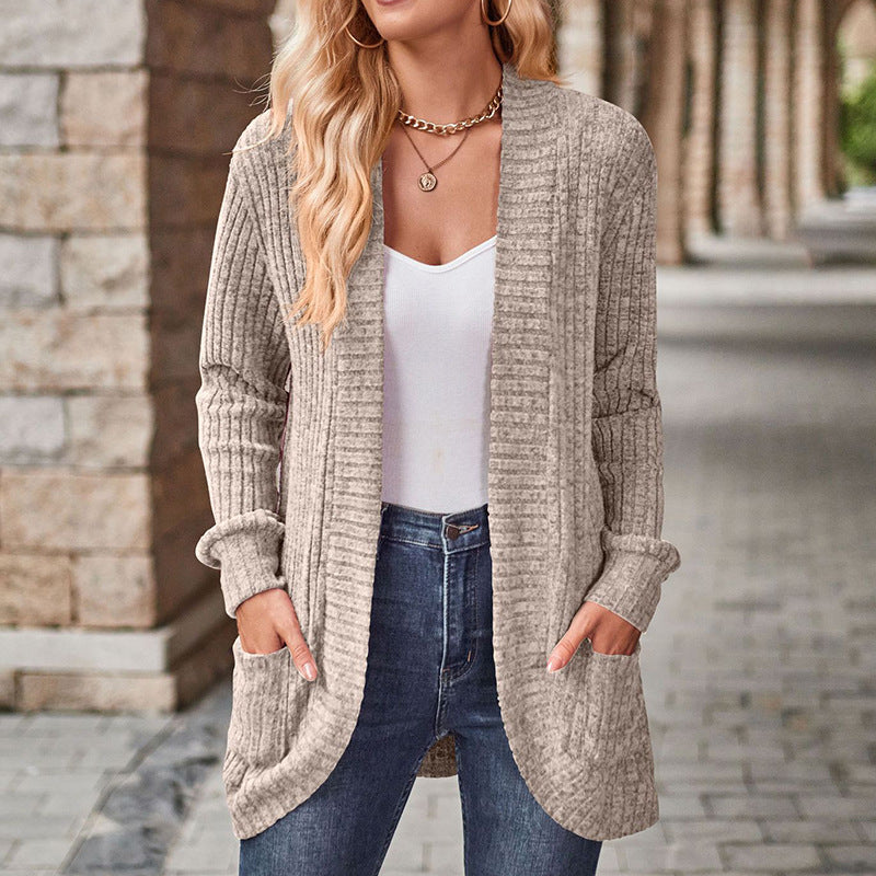 LUCILLE - Cozy Lightweight Long-Sleeve Open Front Cardigan