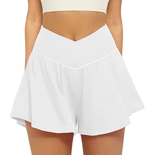 ECLAIRE – Simple Flowy High Waist Active Skort