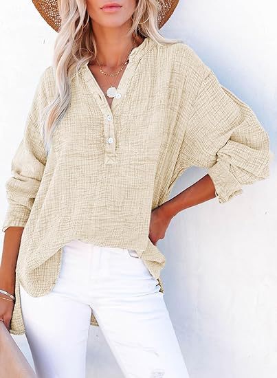AYLA – Casual V-Neck Blouse