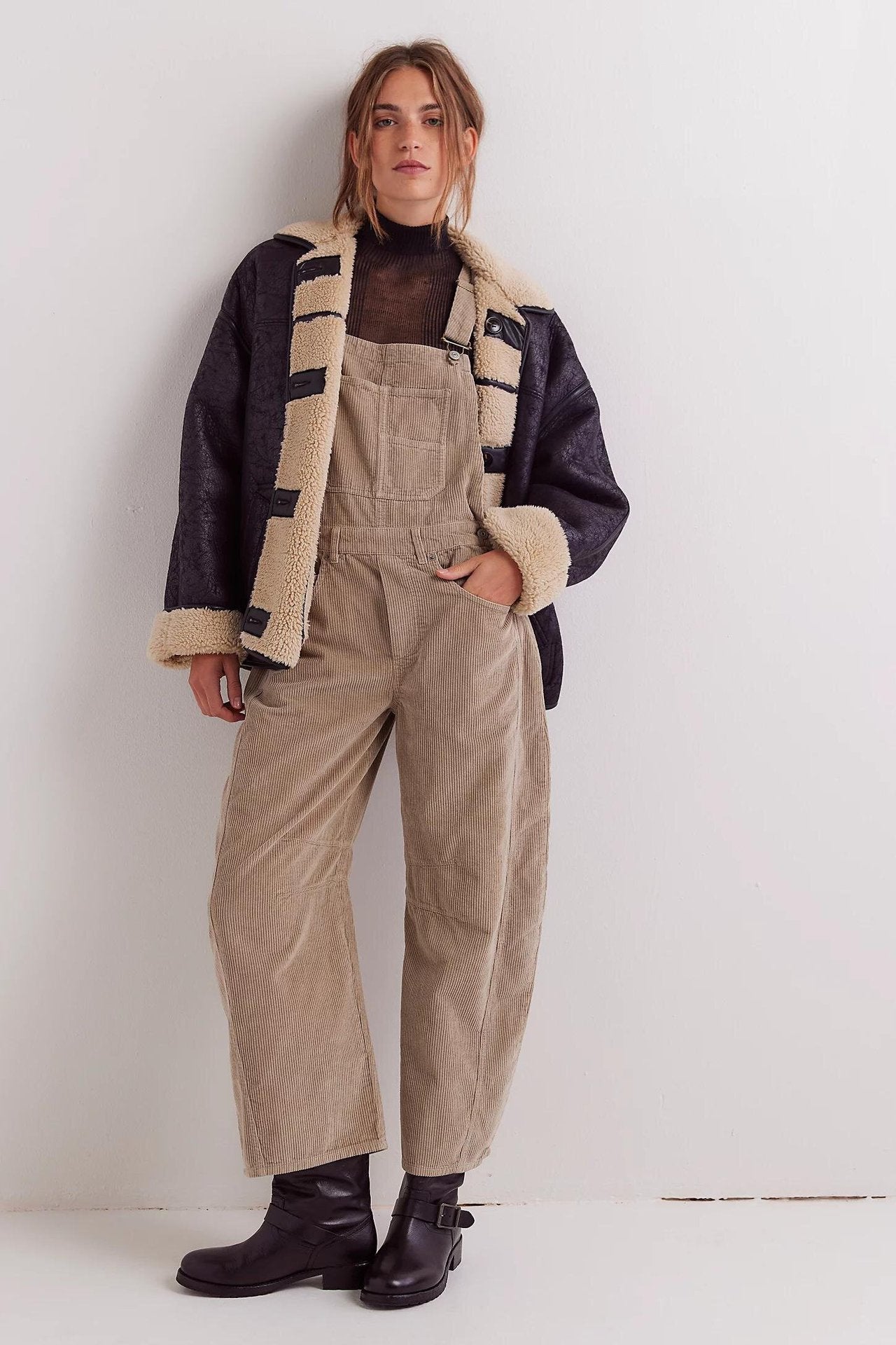 PANIZ - Vintage Overalls Wide-Leg Adjustable Jumpsuit