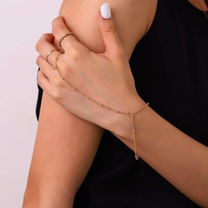 MYLENE – Dainty Hand Chain Bracelet