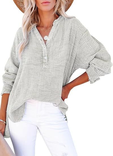 AYLA – Casual V-Neck Blouse