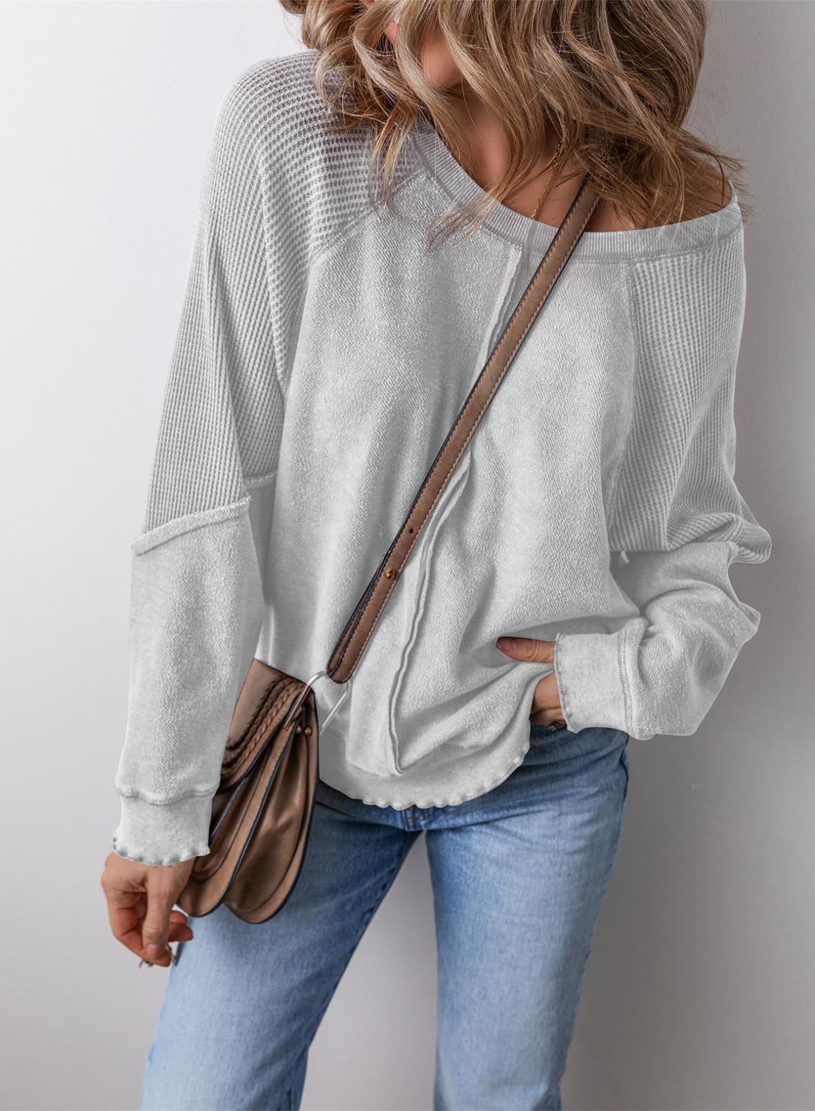 PRECIOUS - Casual Crew Neck Long Sleeve Sweatshirt