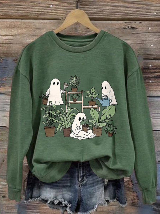 LINDSY - Casual Crewneck Drop Shoulder Sweatshirt