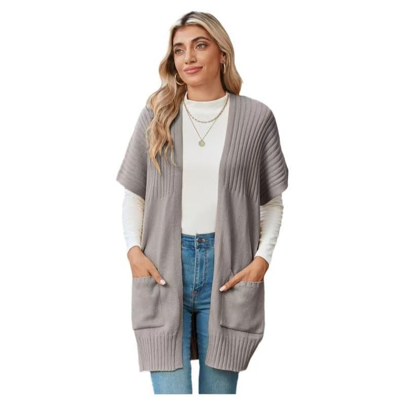 CASSAVA - Lightweight Open-Front Knit Cardigan
