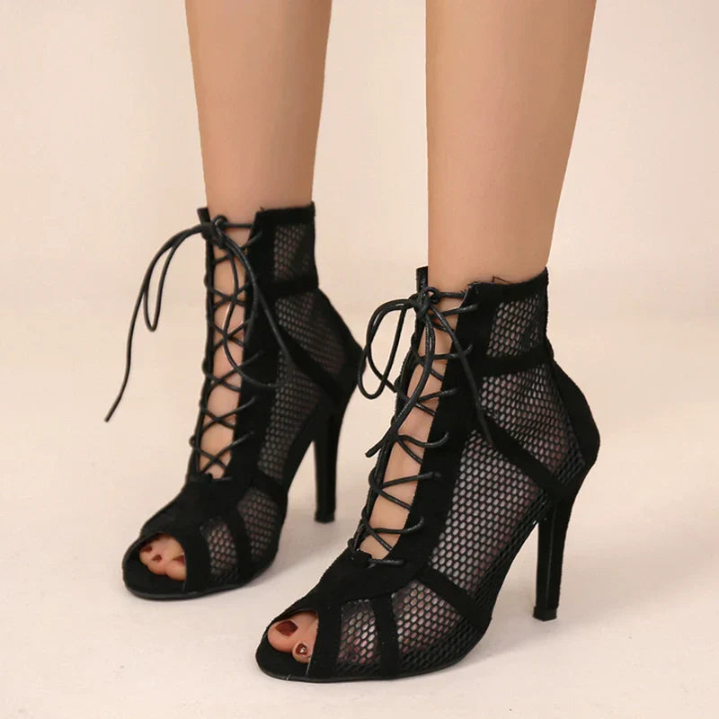 GAYLE – Elegant Mesh High Heels