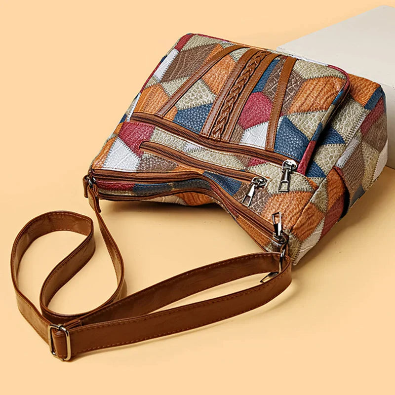 ROSELINE – Chic Vintage Leather Bag