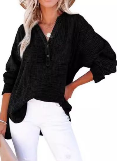 AYLA – Casual V-Neck Blouse