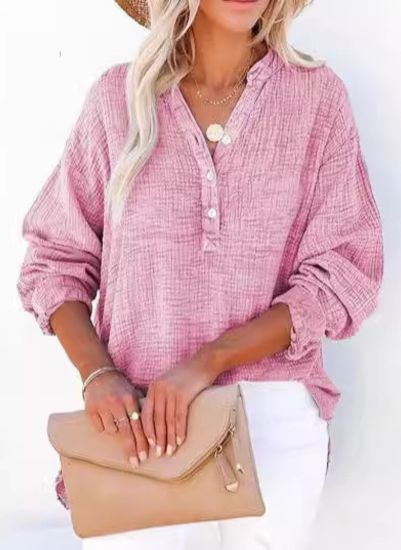 AYLA – Casual V-Neck Blouse