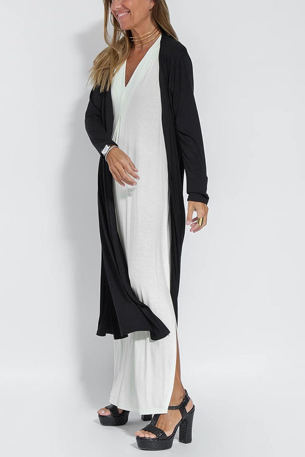 CLARA -Stylish Maxi Dress with Free Cardigan