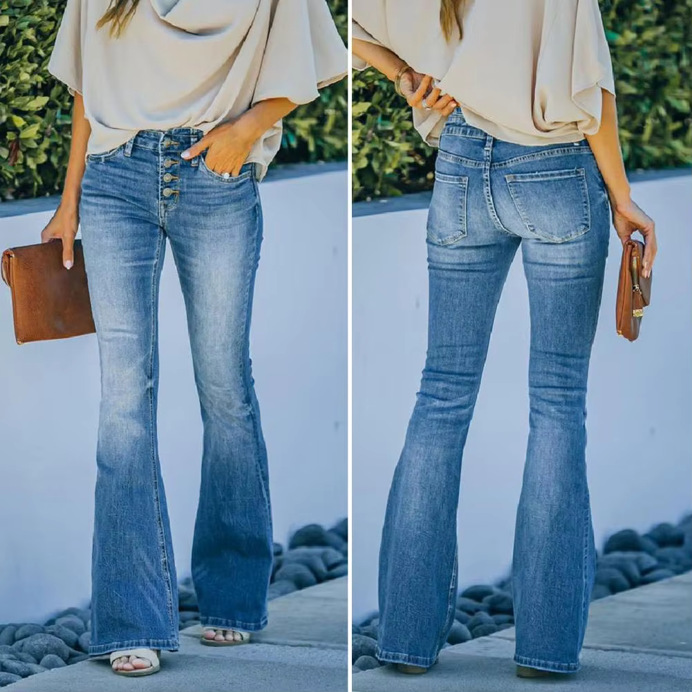 AVELINE - Comfortable High Waist Vintage Flared Jeans