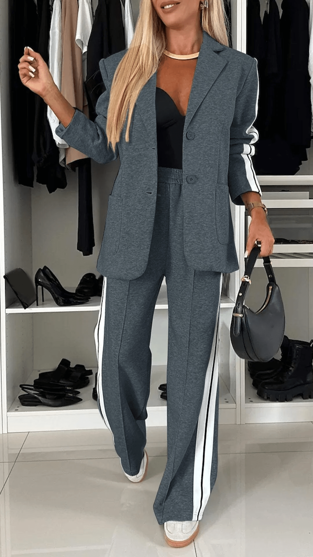 ARLENE - Striped Elegance Set