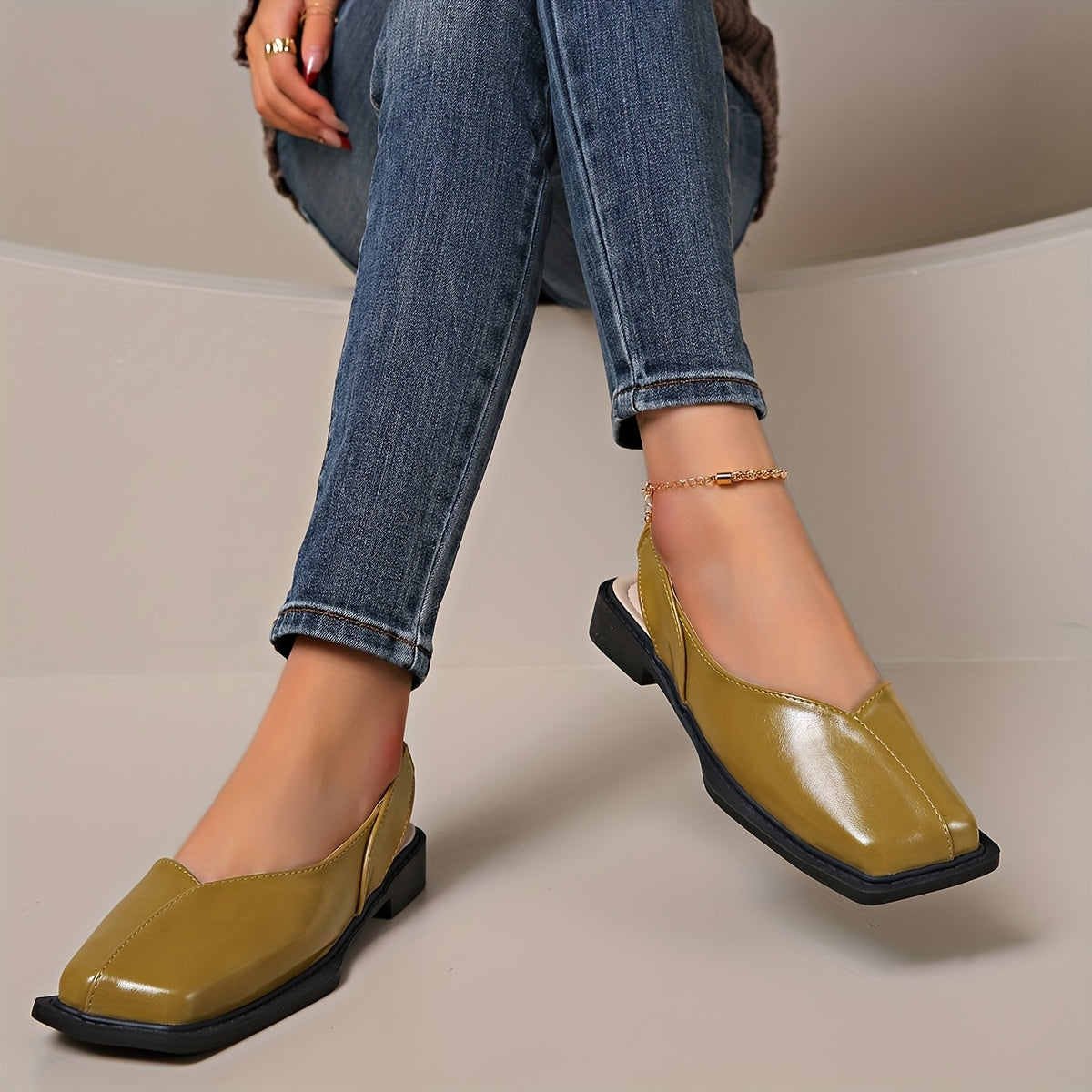 Lina Soft-Step Slingback Flats