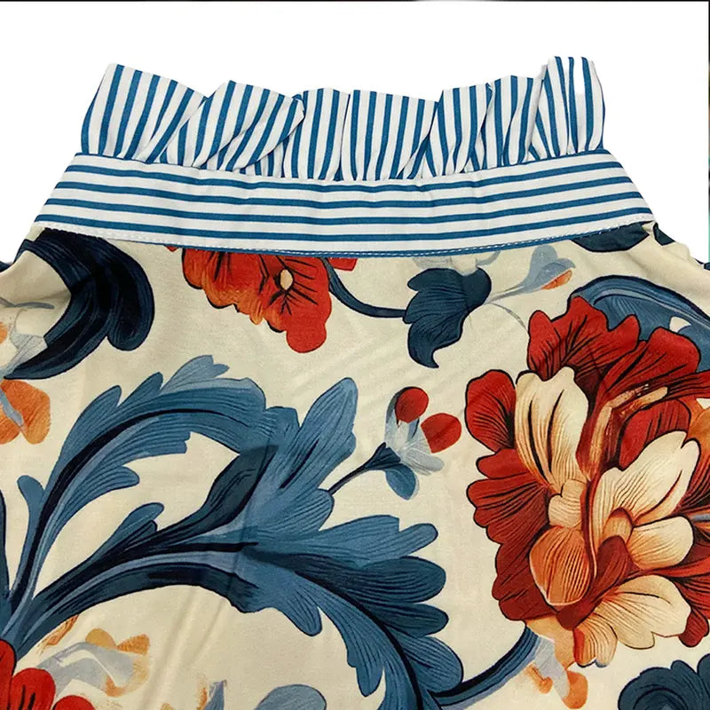 SERENITY - Classy Vintage Floral Printed Blouse
