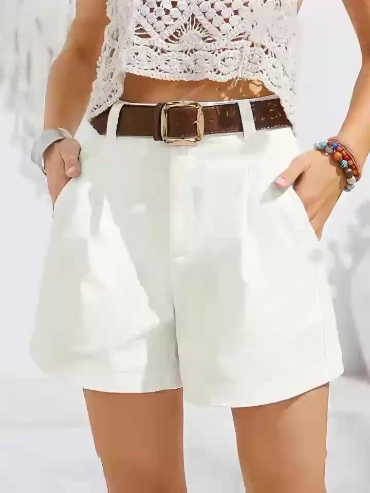 MÉLANIE - Chic High-Waist Shorts
