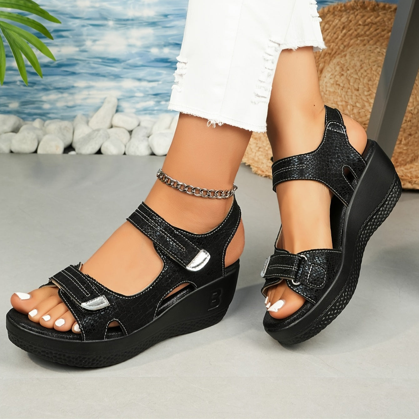 Lyra Comfort-Lift Wedge Sandals