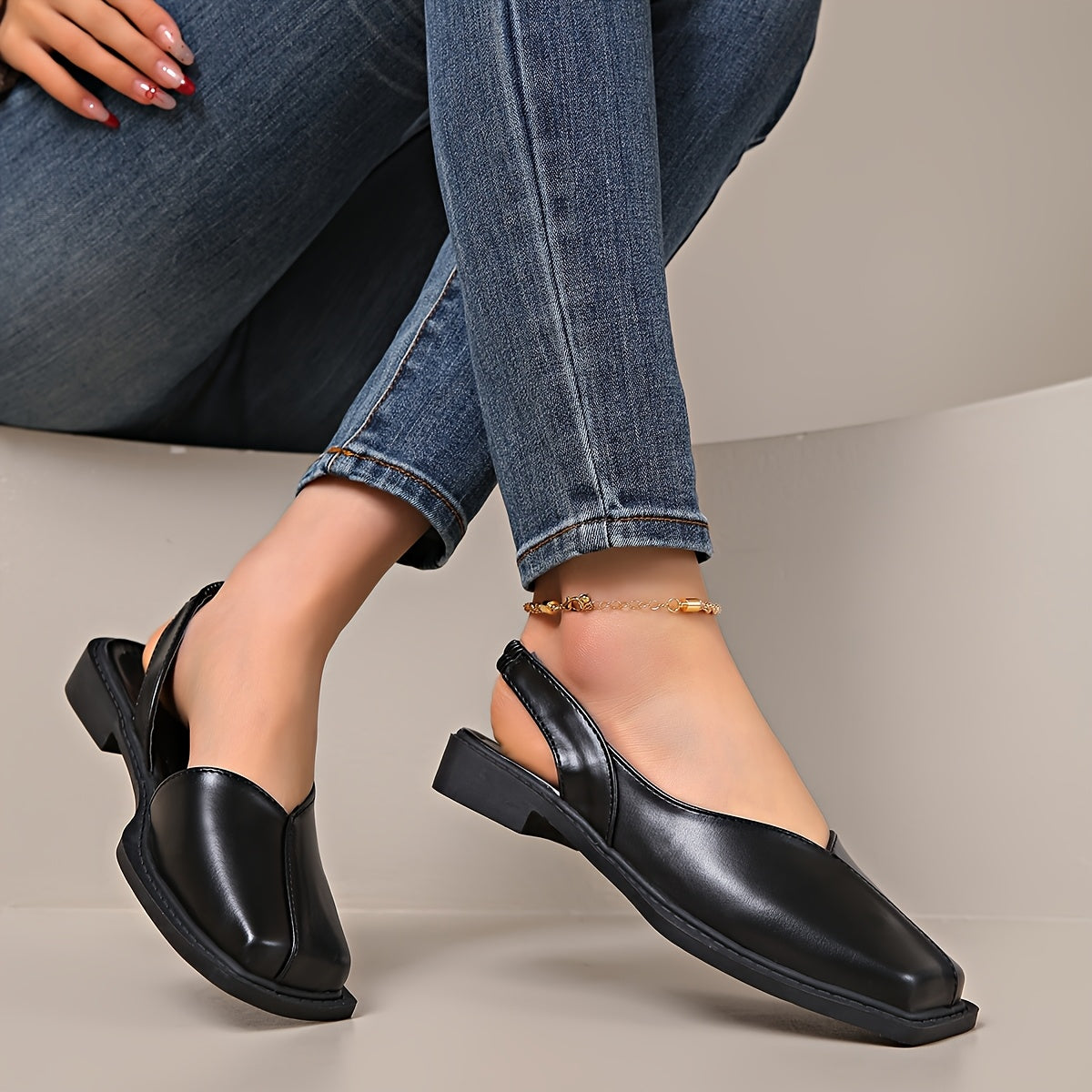 Lina Soft-Step Slingback Flats