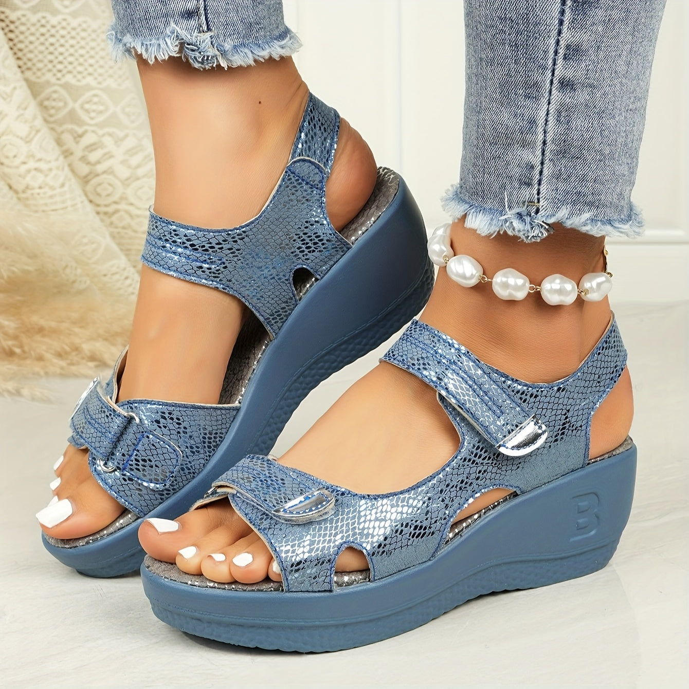 Lyra Comfort-Lift Wedge Sandals
