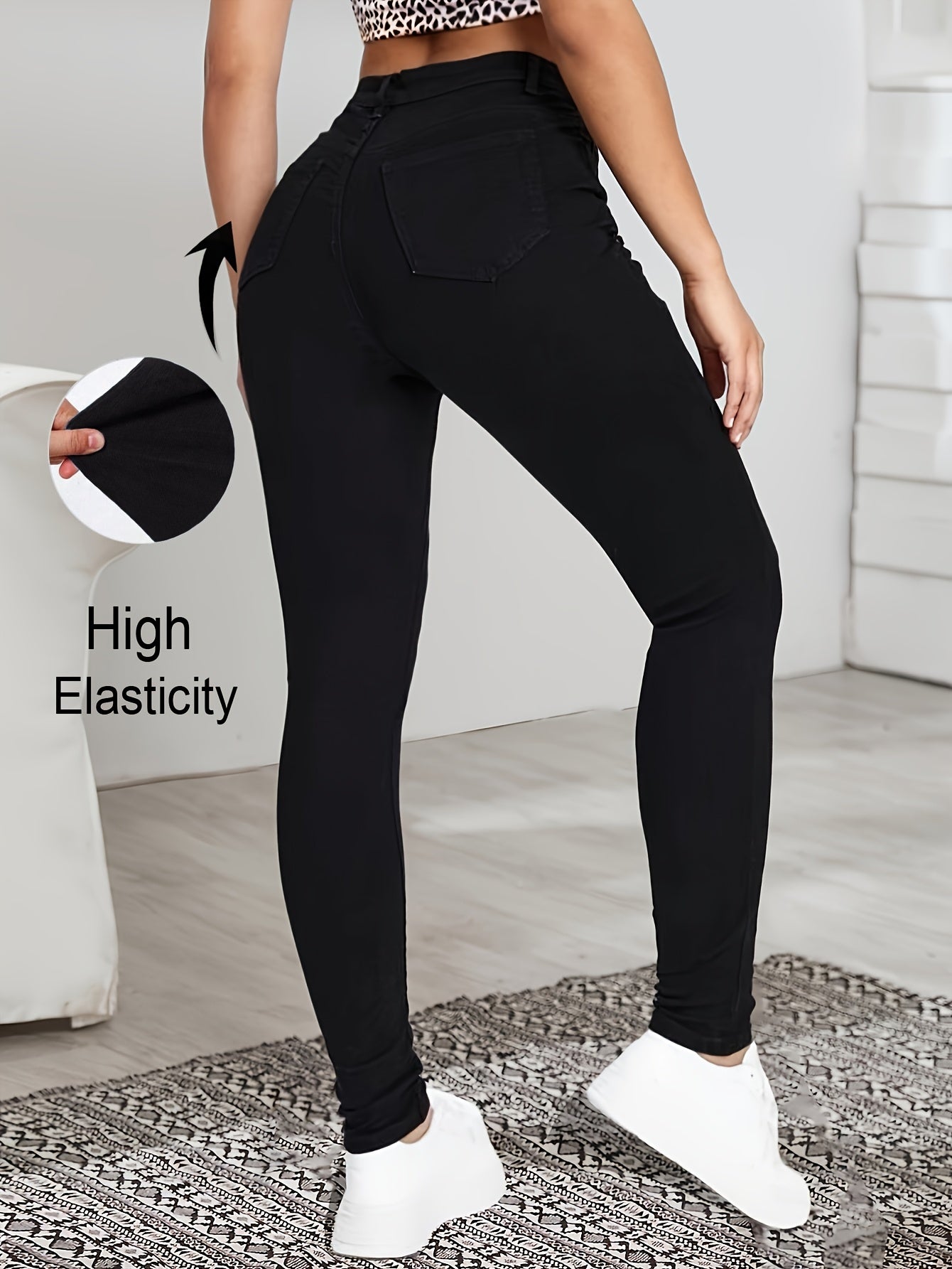 LISETTE - Sleek High-Waist Skinny Jeans