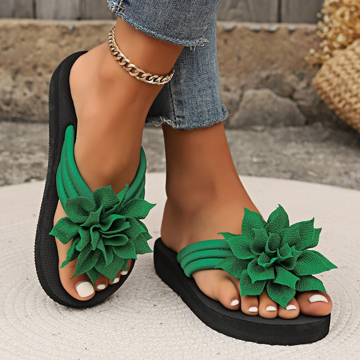 Blossom Petal Flip-Flops