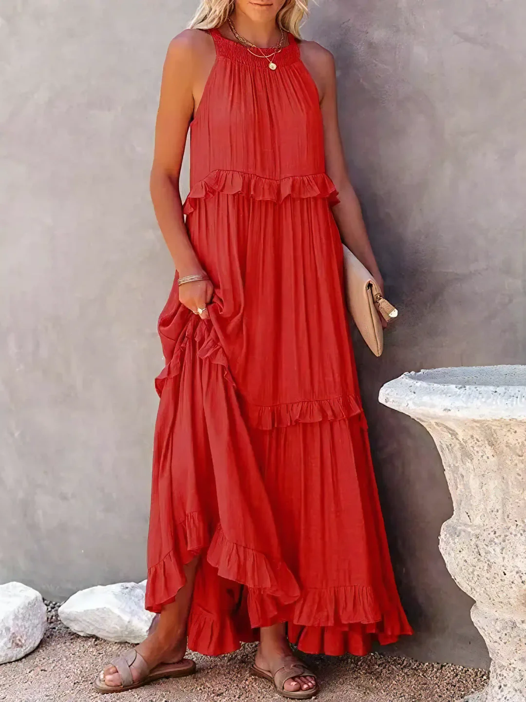 CHERRY - Flow & Flutter Maxi Dress